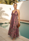 MAYA BOHO PRINT MAXI DRESS -PINK MULTI