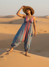 LAYLA BOHO HAREM JUMPSUIT – BLUE PINK