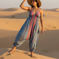 LAYLA BOHO HAREM JUMPSUIT – BLUE PINK