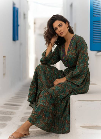 EOLA2 Smocked Back Maxi Dress