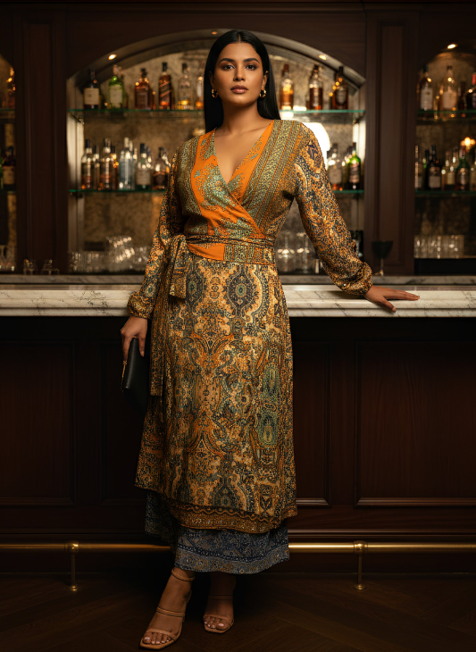 WRAP SET DUO- WRAPSKIRT/DRESS WITH WRAP TOP (style 2)