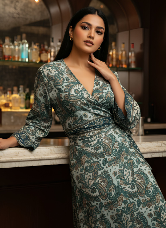 WRAP SET DUO- WRAPSKIRT/DRESS WITH WRAP TOP (style 5)