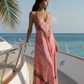 FLORA PINK MIX FLORAL PRINTED MAXI DRESS