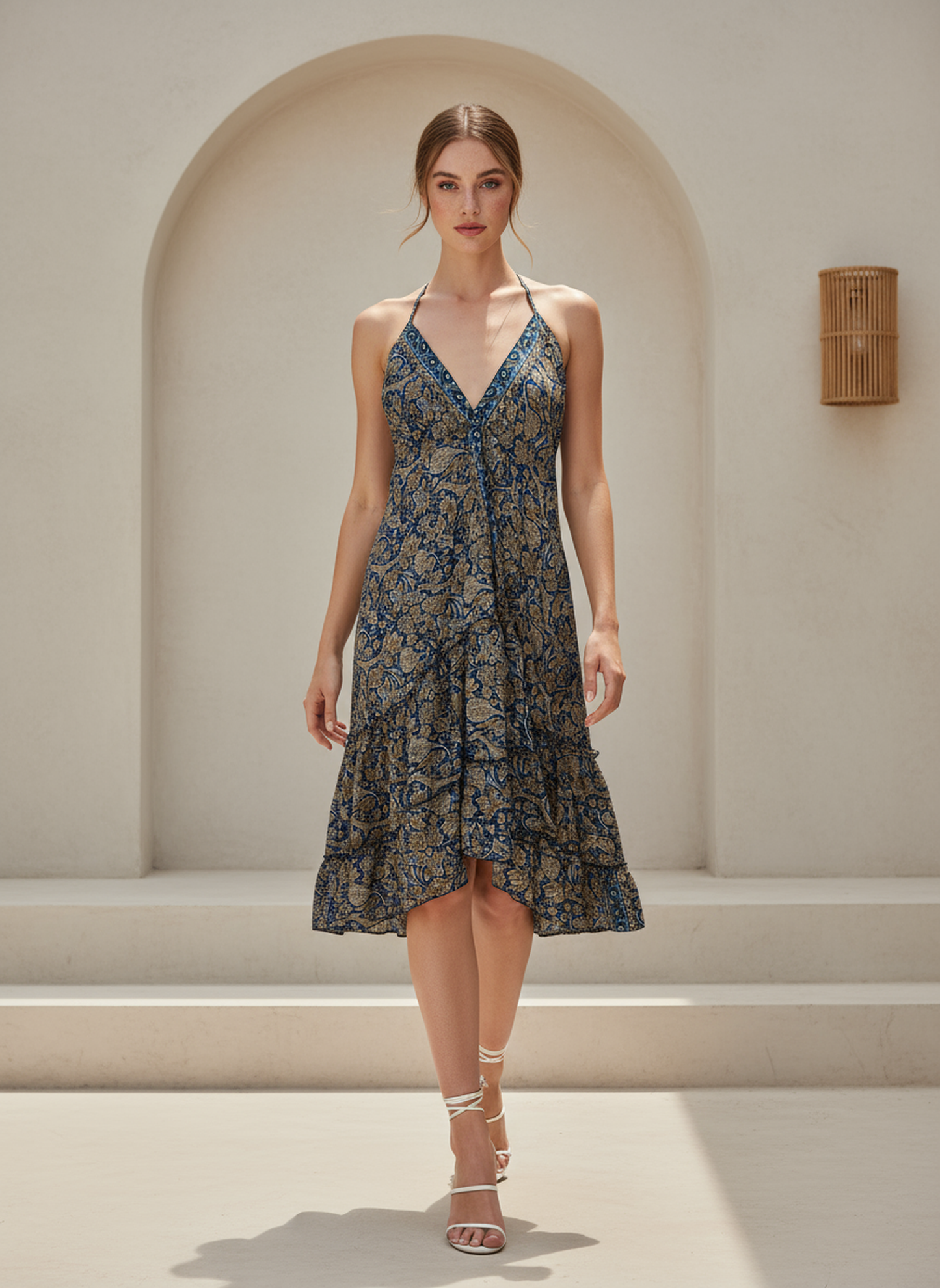 Hi-Lo Halter Neck Sundress