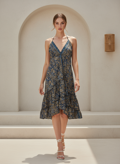 Hi-Lo Halter Neck Sundress