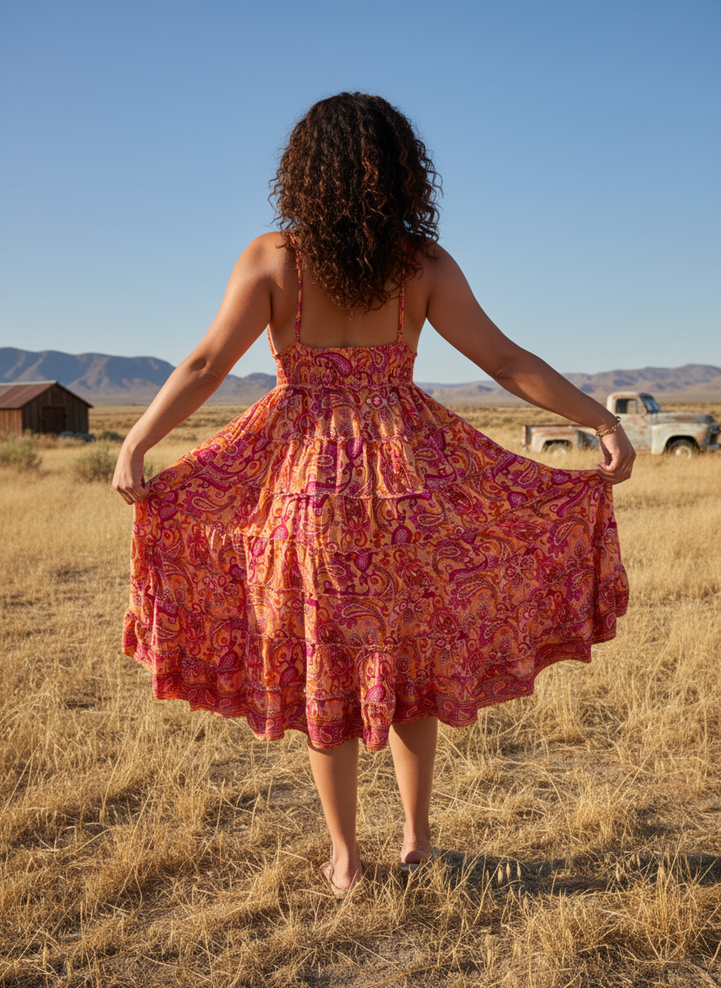 LUCY HIGH-LOW HALTERNECK DRESS