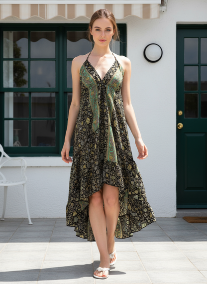 Hi-Lo Halter Neck Sundress