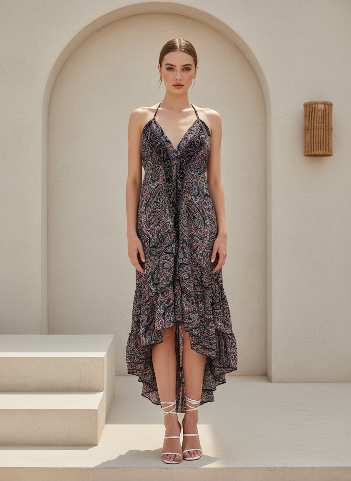 Hi-Lo Halter Neck Sundress