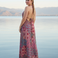 Bohemian Pink Mix Paisley Maxi Dress