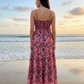 V-Neck Maxi Dress with Adjustable Straps