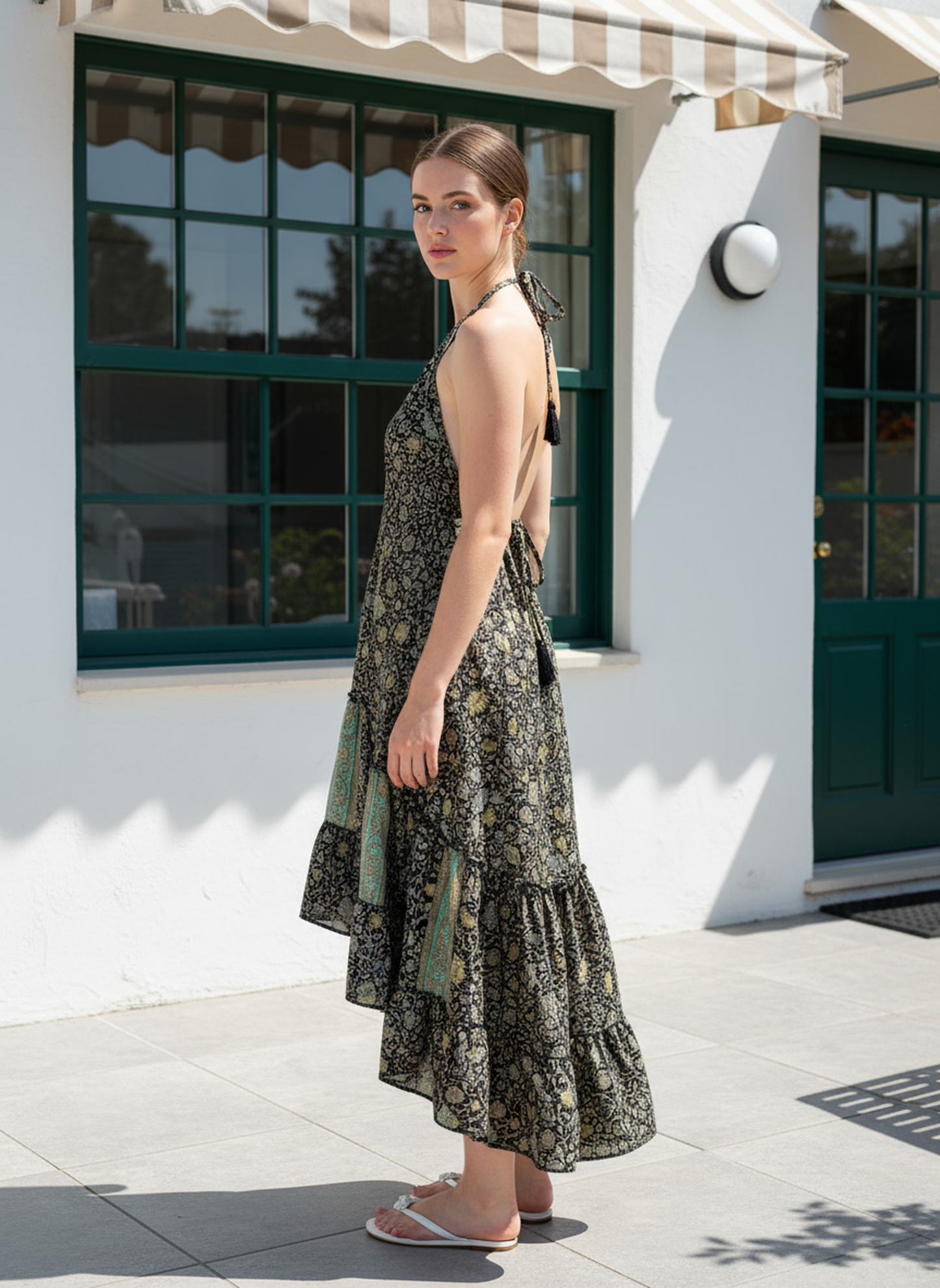 Hi-Lo Halter Neck Sundress