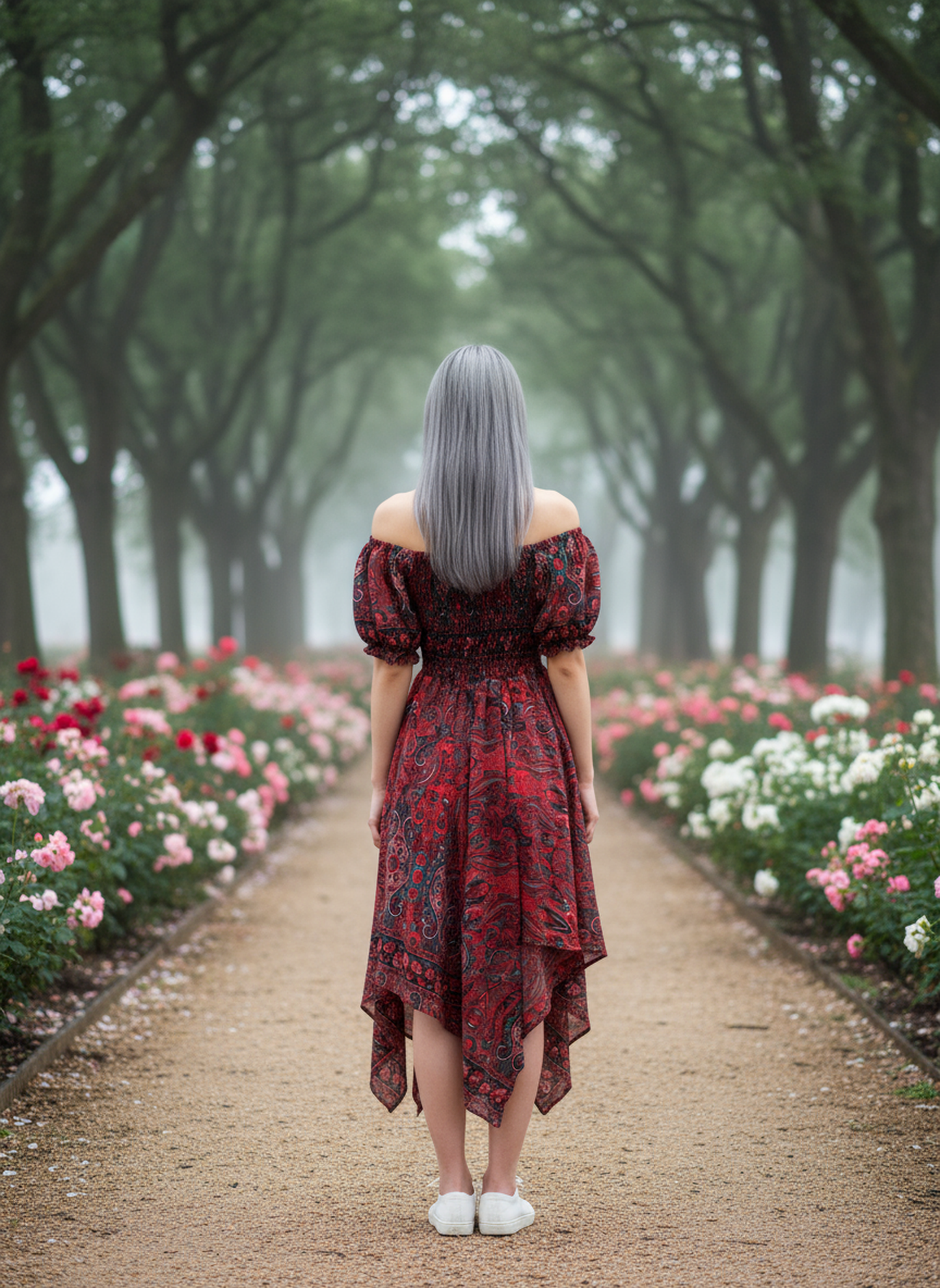 Bliss Structured Ruffle Short Sleeve Hanky Dress