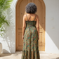 Boho V-Neck Empire Maxi Dress